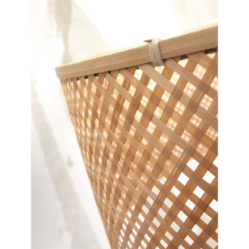 Good&Mojo-collectie Floor lamp Java XL bamboo nat. h.207cm/shade dia. 50xh.22cm. nat.