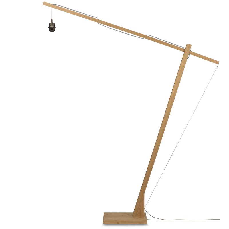 Good&Mojo-collectie Floor lamp Java XL bamboo nat. h.207cm/shade dia. 50xh.22cm. nat.