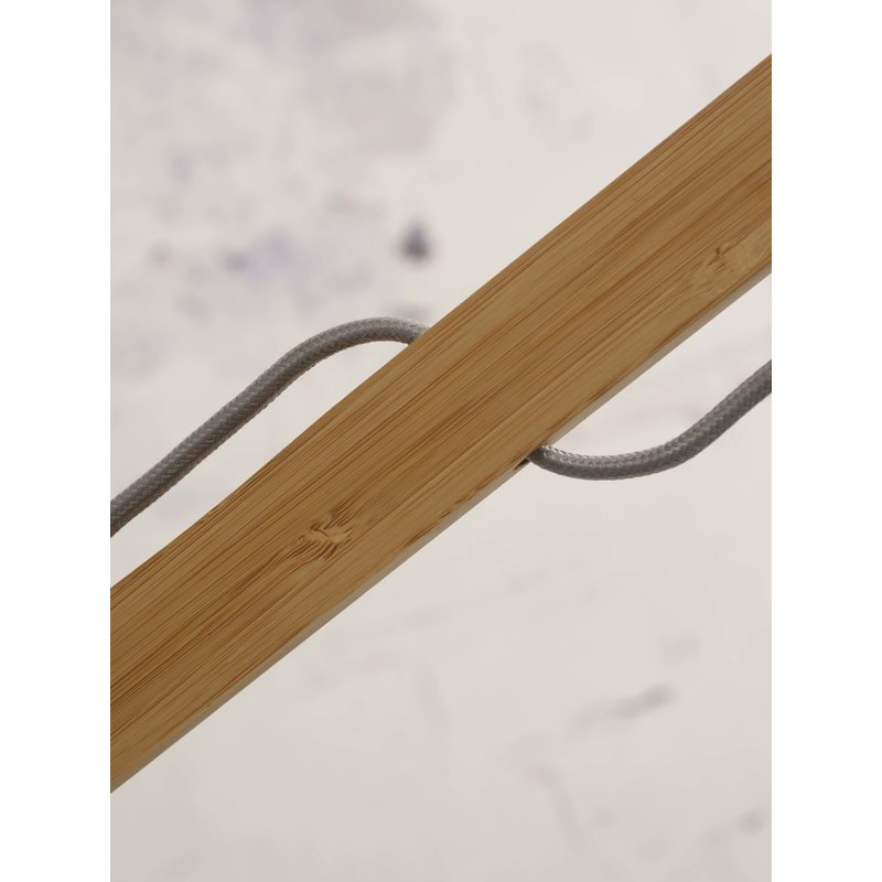 Good&Mojo-collectie Floor lamp Java XL bamboo nat. h.207cm/shade dia. 50xh.22cm. nat.