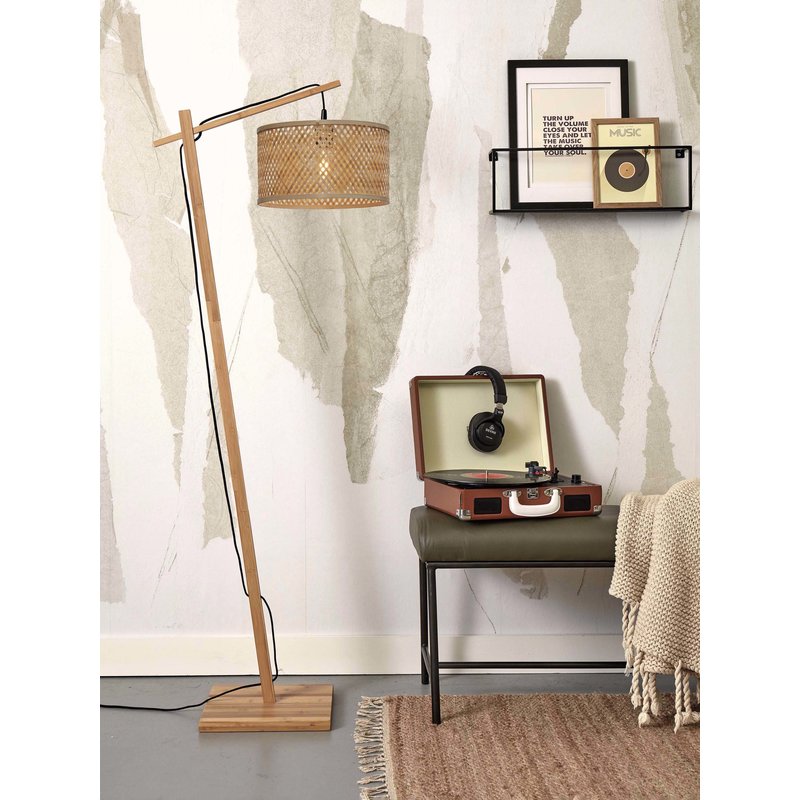 Good&Mojo-collectie Vloerlamp Java naturel bamboe naturel S