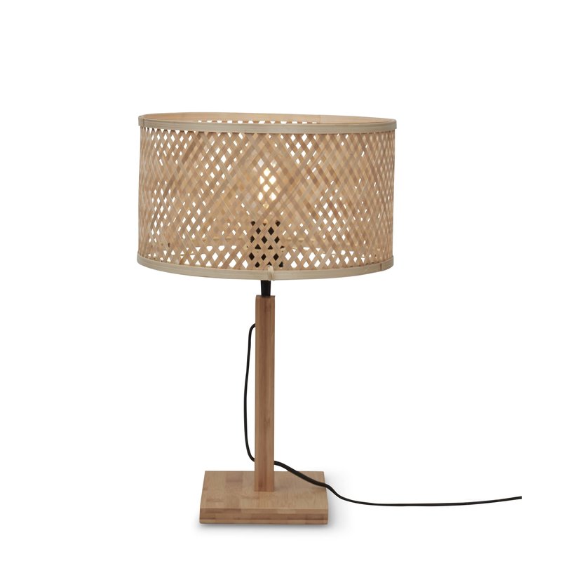 Good&Mojo-collectie Table lamp Java straight bamboo nat. h.38cm/shade 32x18cm. nat.