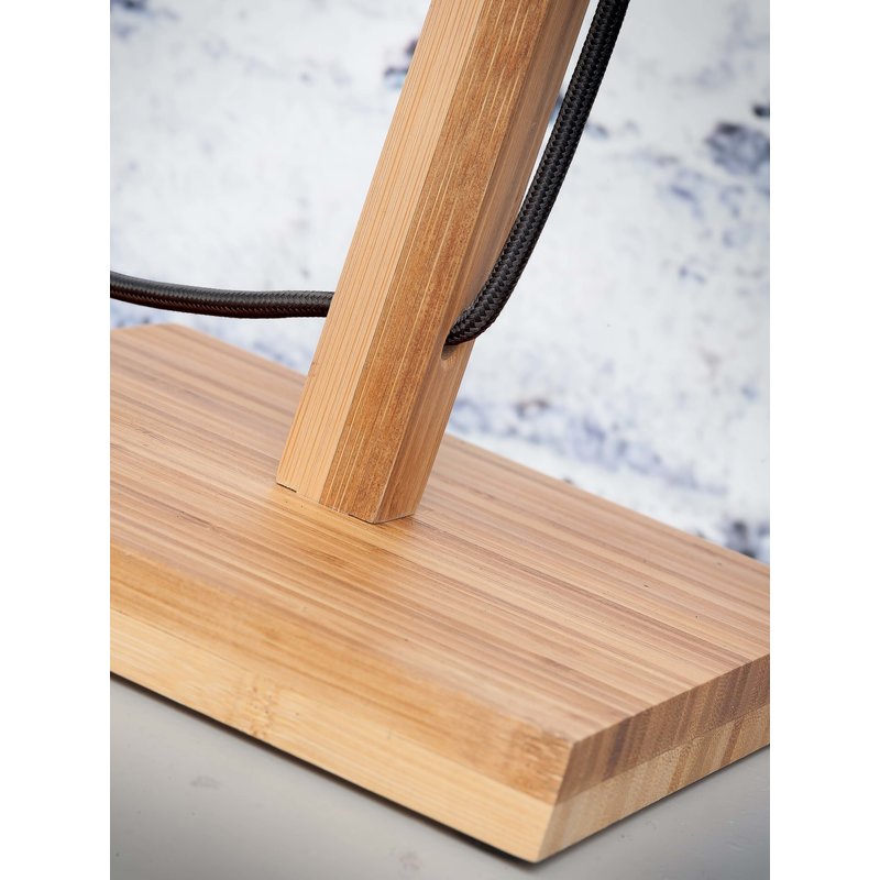 Good&Mojo-collectie Table lamp Java straight bamboo nat. h.38cm/shade 32x18cm. nat.