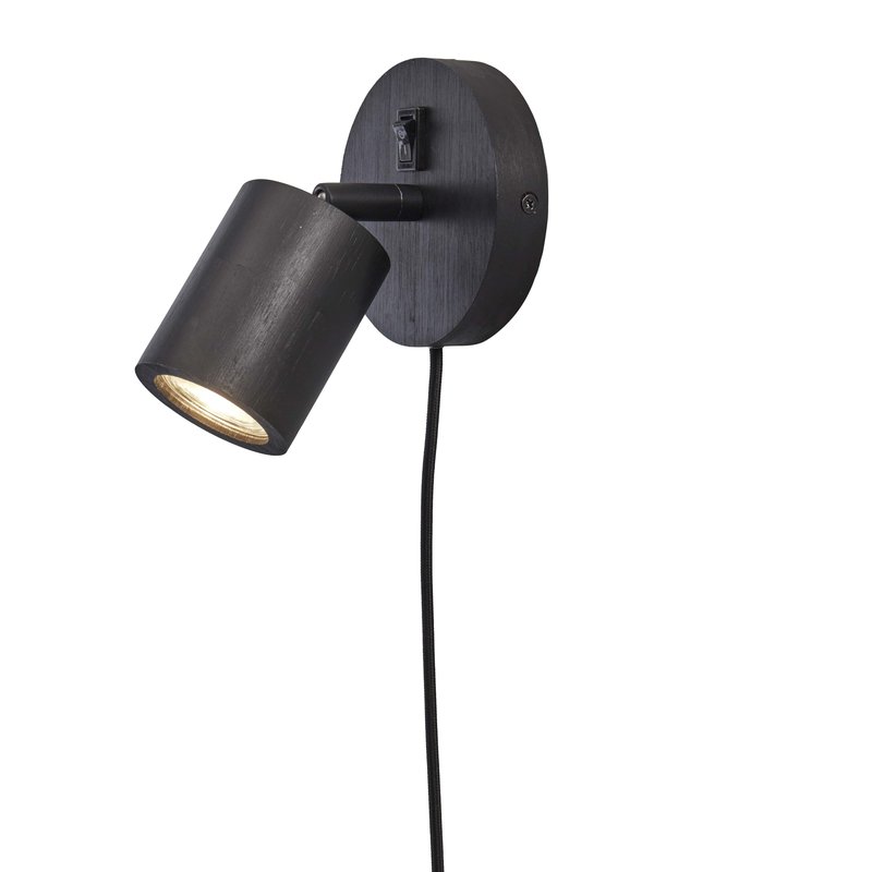 Good&Mojo-collectie Wall spotlight Java bamboo dia.12xh.15cm/GU10. black