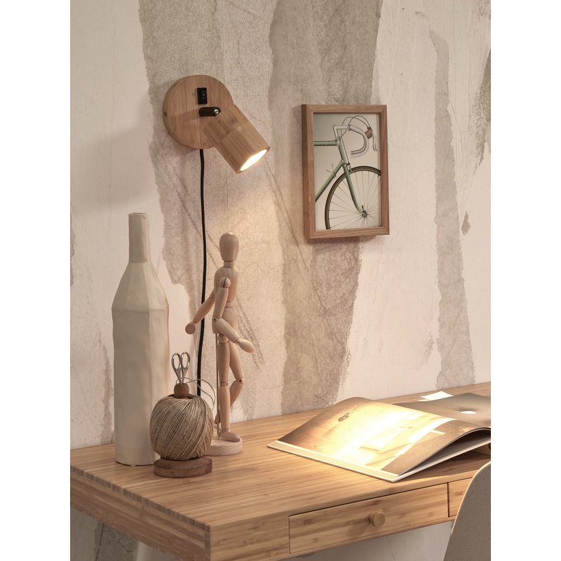 Good&Mojo-collectie Wandspot Java bamboe naturel