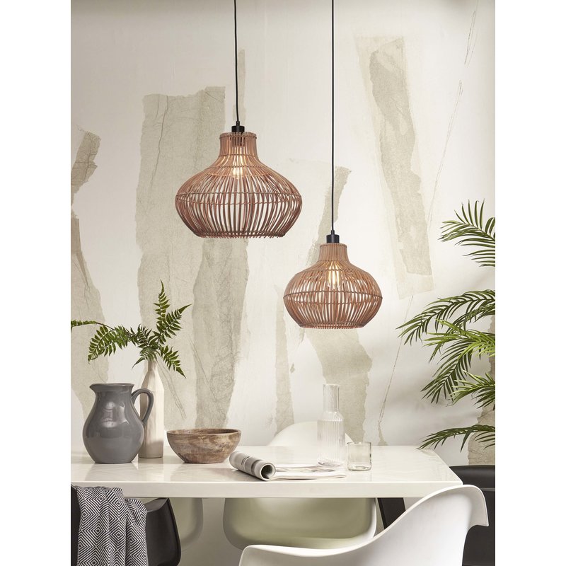 Good&Mojo-collectie Hanglamp Kalahari rotan naturel L