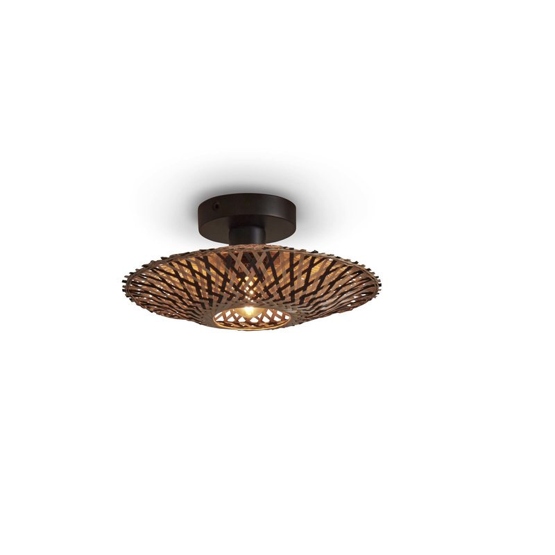 Good&Mojo-collectie Ceiling lamp Kalimantan XS bamboo dia.30x8cm. bl/natural