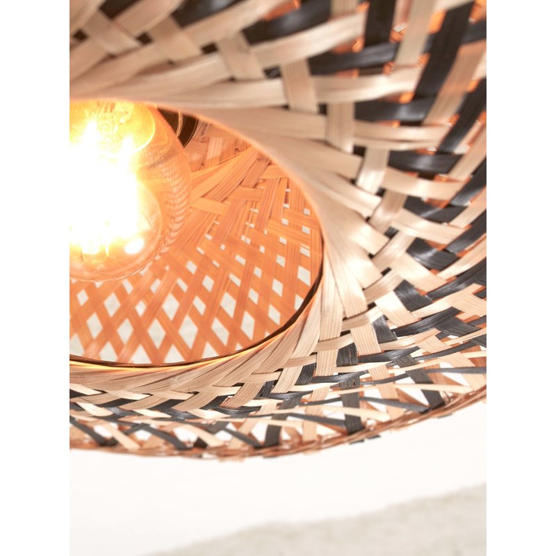 Good&Mojo-collectie Ceiling lamp Kalimantan XS bamboo dia.30x8cm. bl/natural