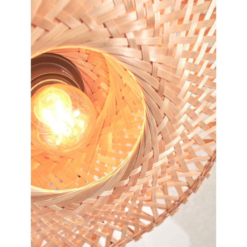 Good&Mojo-collectie Ceiling lamp Kalimantan XS bamboo dia.30x8cm. natural