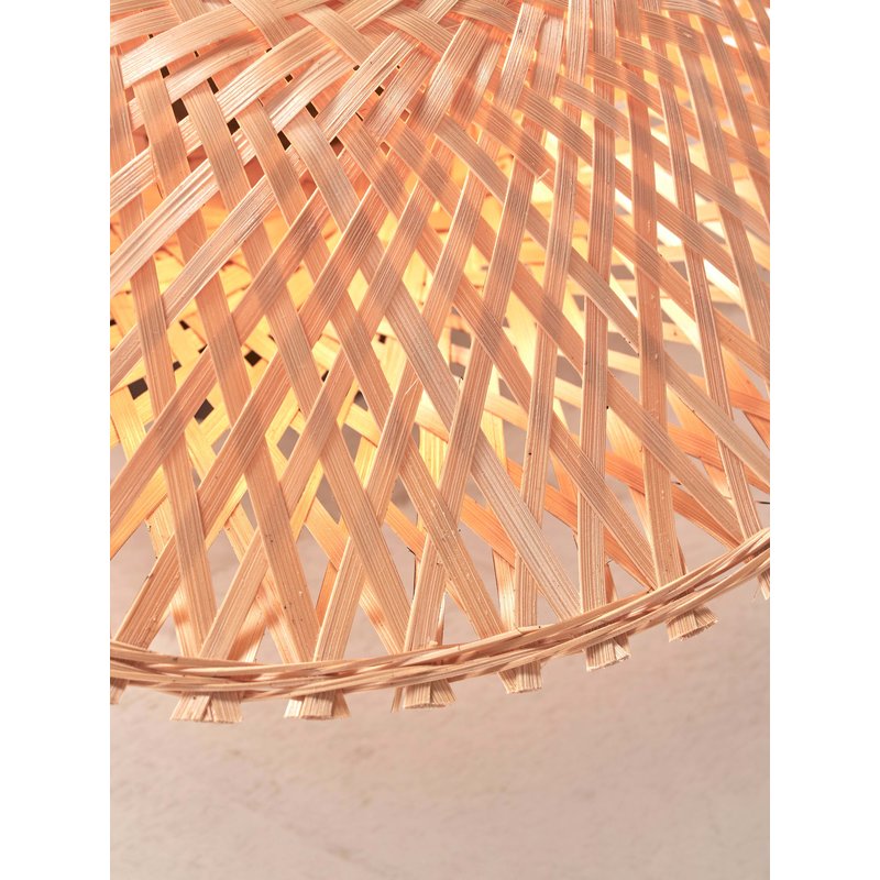 Good&Mojo-collectie Ceiling lamp Kalimantan XS bamboo dia.30x8cm. natural