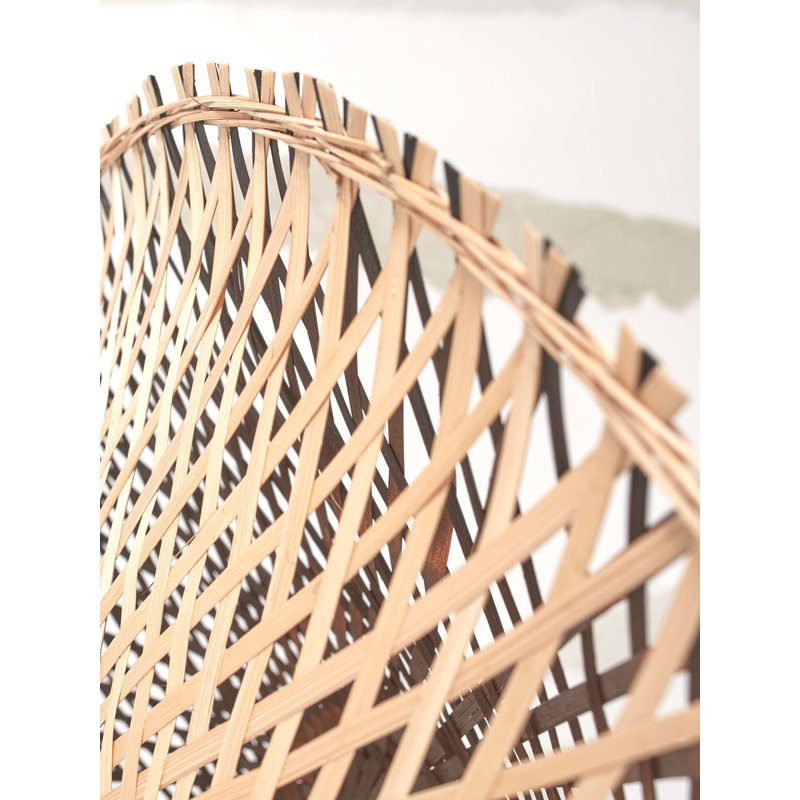 Good&Mojo-collectie Wall lamp Kalimantan bamboo dia.44x12cm natural/black. S