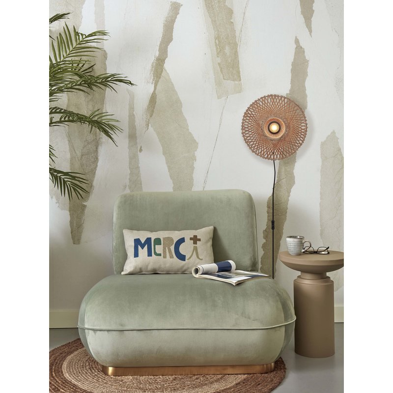 Good&Mojo-collectie Wall lamp Kalimantan XS bamboo dia.30x8cm. natural