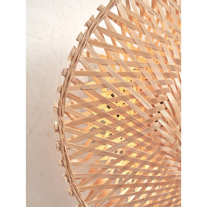 Good&Mojo-collectie Wall lamp Kalimantan XS bamboo dia.30x8cm. natural