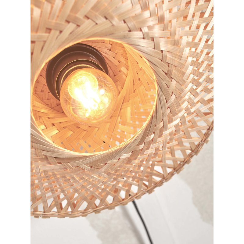 Good&Mojo-collectie Wall lamp Kalimantan XS bamboo dia.30x8cm. natural