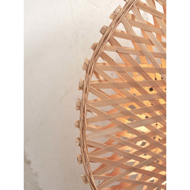 Good&Mojo-collectie Wall lamp Kalimantan XS bamboo dia.30x8cm. natural