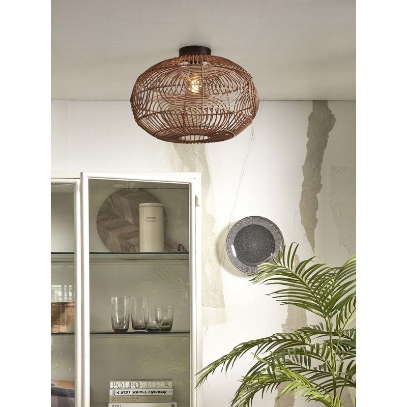 Good&Mojo-collectie Plafonniere Madeira rotan naturel