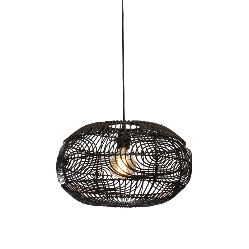 Good&Mojo-collectie Hanglamp Madeira rotan zwart