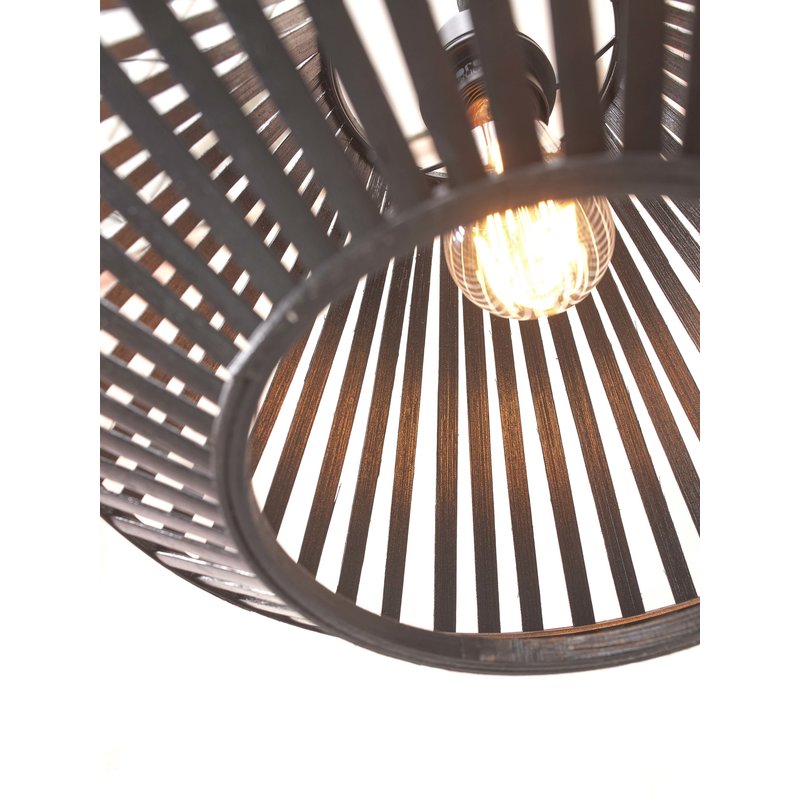Good&Mojo-collectie Floor lamp Merapi S bamboo bl. h.150cm/shade diamond 30x30cm. bl.