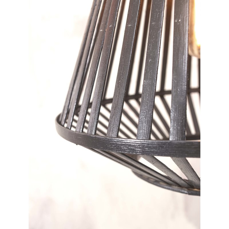 Good&Mojo-collectie Floor lamp Merapi S bamboo bl. h.150cm/shade diamond 30x30cm. bl.