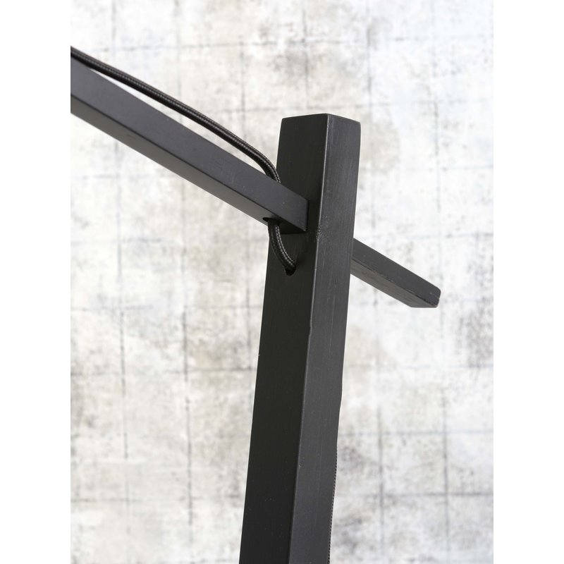 Good&Mojo-collectie Floor lamp Merapi S bamboo bl. h.150cm/shade diamond 30x30cm. bl.