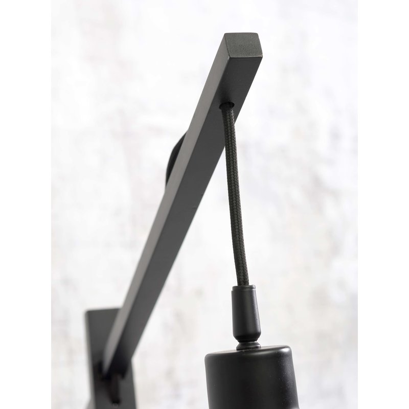 Good&Mojo-collectie Floor lamp Merapi S bamboo bl. h.150cm/shade diamond 30x30cm. bl.