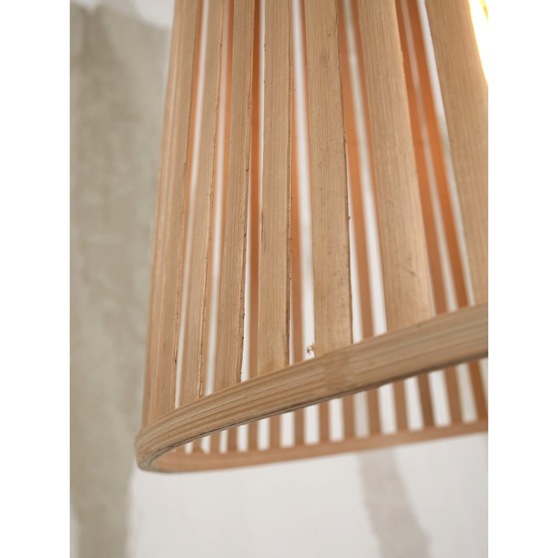 Good&Mojo-collectie Hanglamp Merapi bamboe tapered naturel S