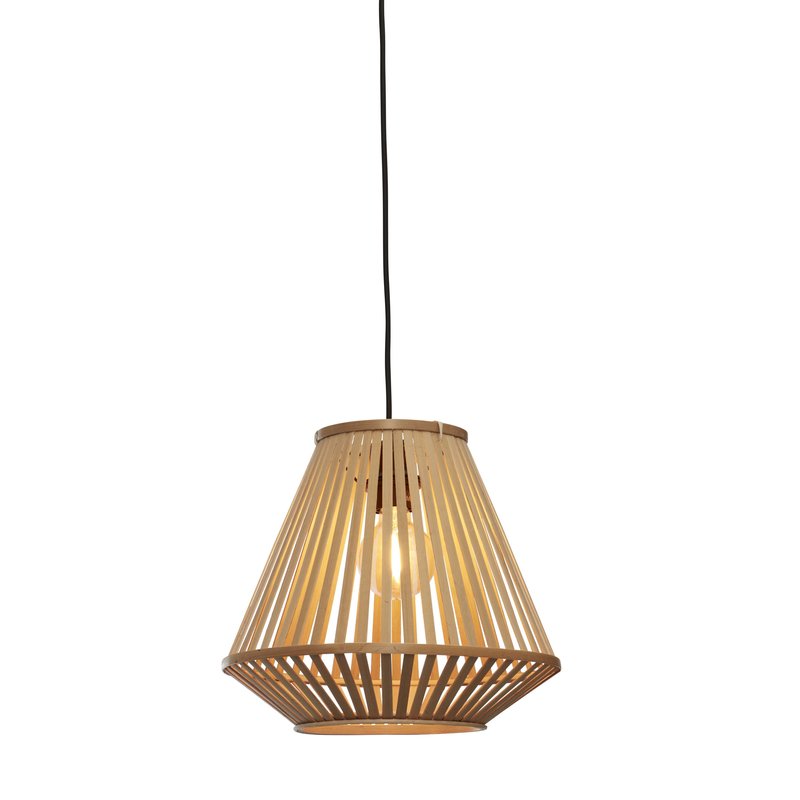 Good&Mojo-collectie Hanging lamp Merapi bamboo/diamond 30xh.30cm. natural