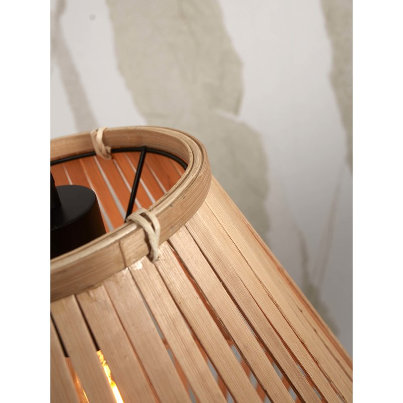 Good&Mojo-collectie Hanging lamp Merapi bamboo/diamond 30xh.30cm. natural