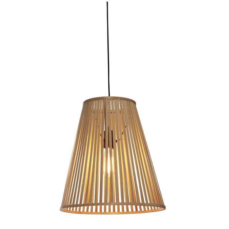 Good&Mojo-collectie Hanglamp Merapi bamboe tapered naturel L