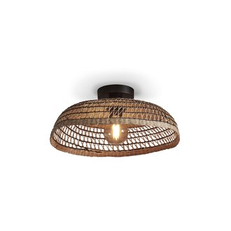 Good&Mojo Ceiling lamp Pantanal seagrass dia.45xh.9cm. natural/black