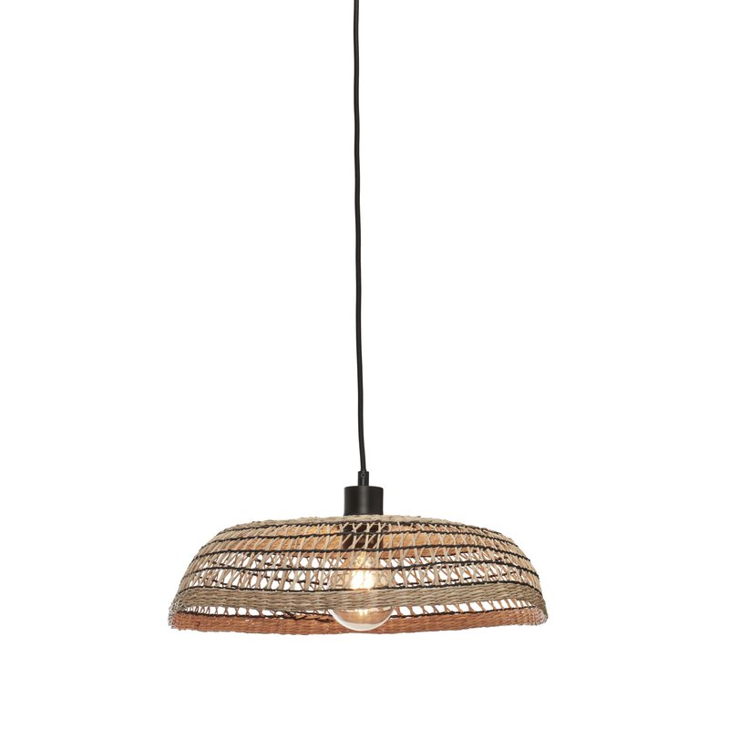 Good&Mojo-collectie Hanging lamp Pantanal seagrass dia.45xh.9cm. natural/black