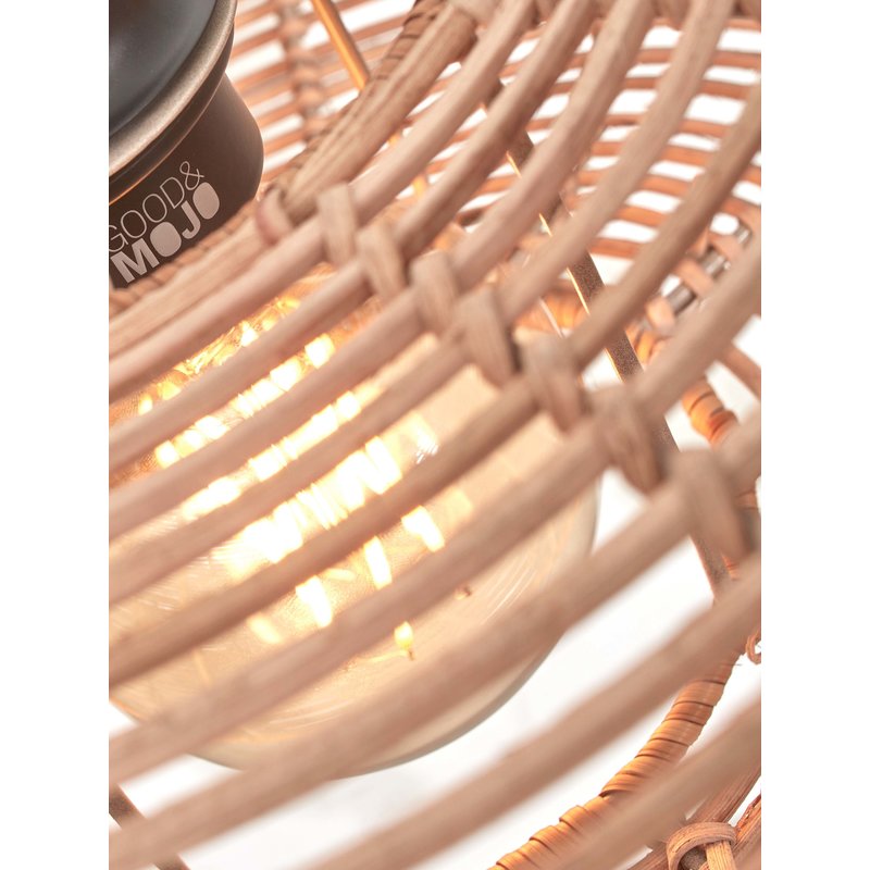 Good&Mojo-collectie Ceiling lamp Tanami rattan disc dia.40xh.10cm natural. S