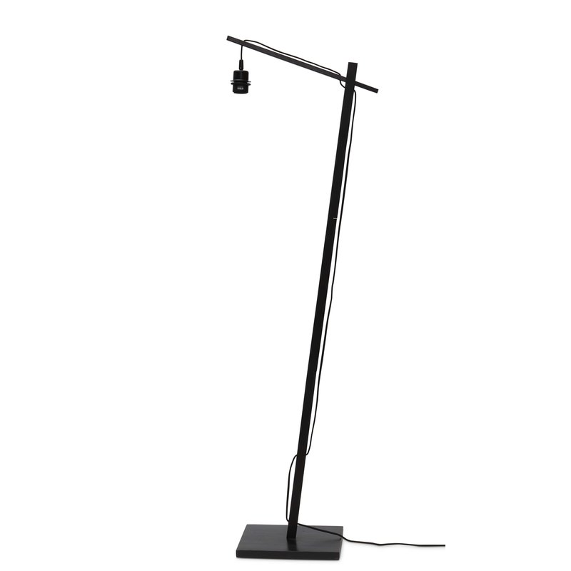 Good&Mojo-collectie Floor lamp Tanami S bamboo bl. h.150cm/sh. dia.25xh.20cm rattan. bl.