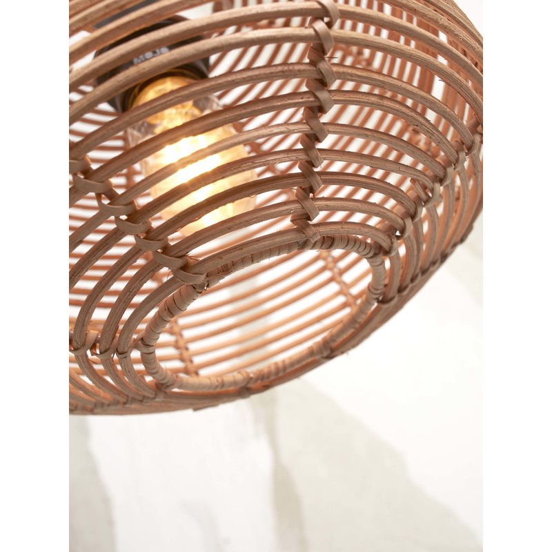 Good&Mojo-collectie Vloerlamp Tanami naturel bamboe en rotan naturel S