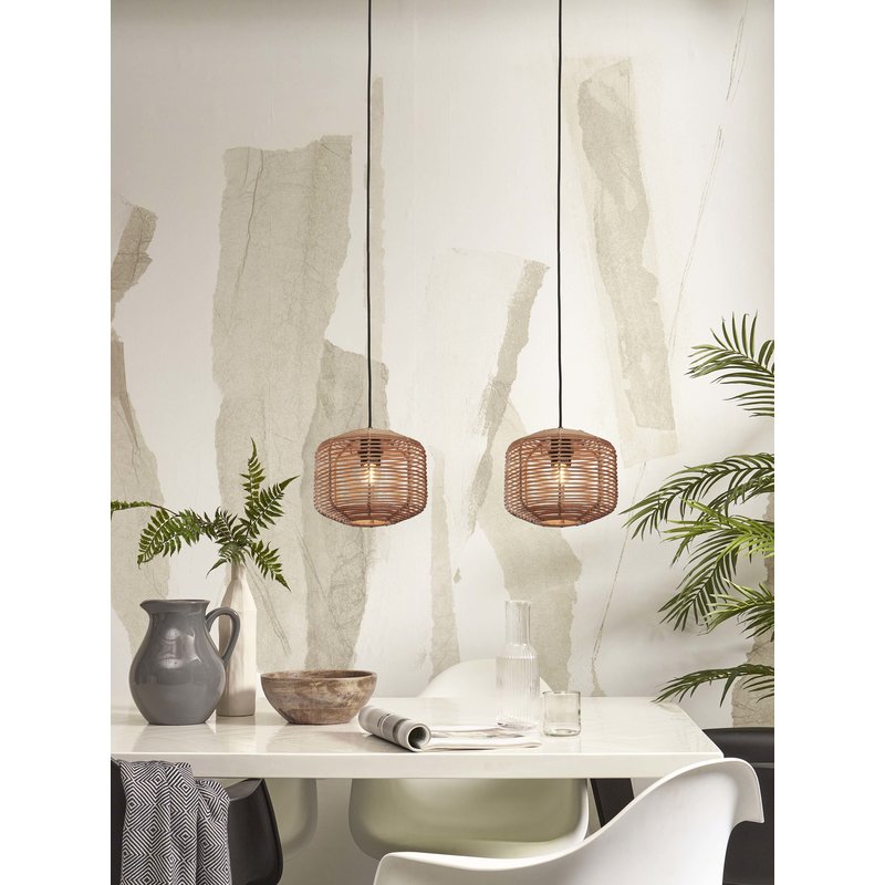 Good&Mojo-collectie Hanging lamp Tanami rattan dia.25xh.20cm. natural
