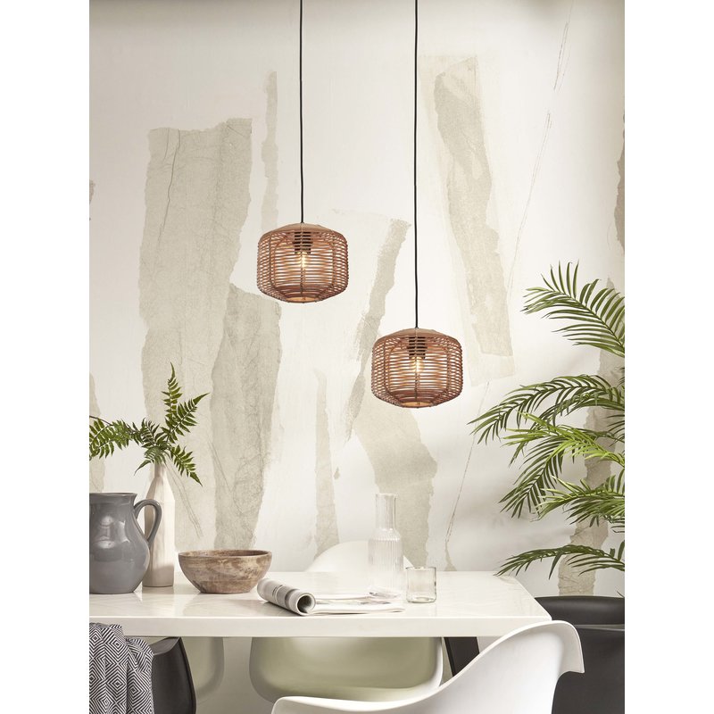 Good&Mojo-collectie Hanging lamp Tanami rattan dia.25xh.20cm. natural