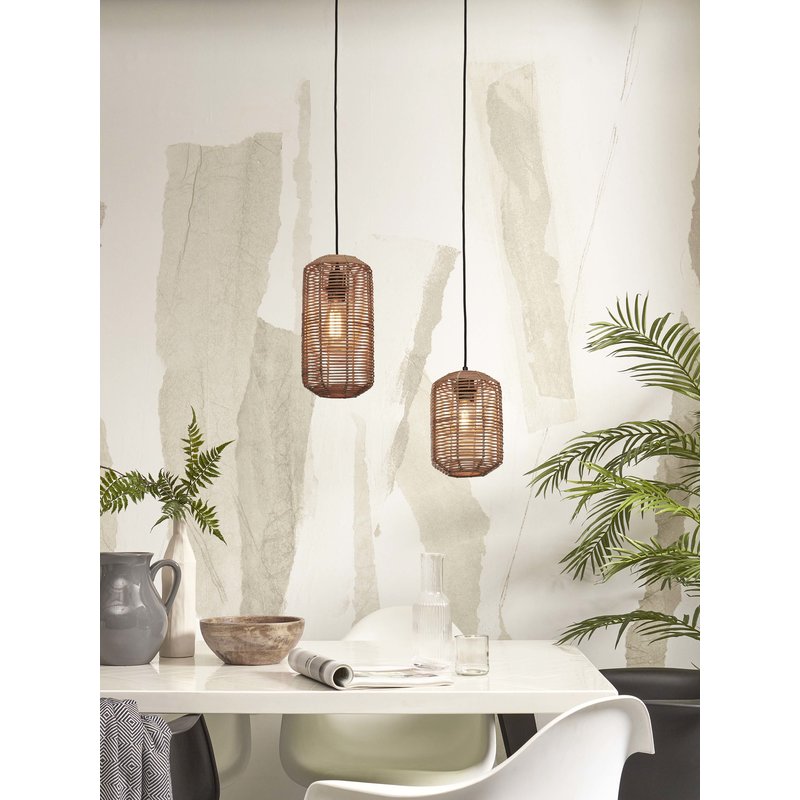 Good&Mojo-collectie Hanglamp Tanami rotan koker naturel S