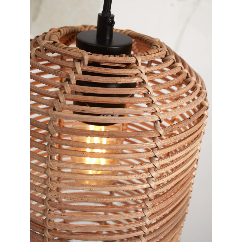 Good&Mojo-collectie Hanging lamp Tanami L rattan tube dia.18xh.35cm. natural