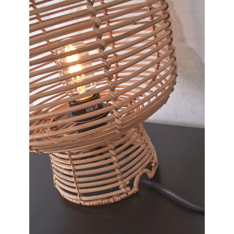 Good&Mojo-collectie Table lamp Tanami rattan h.30xdia.27cm. natural