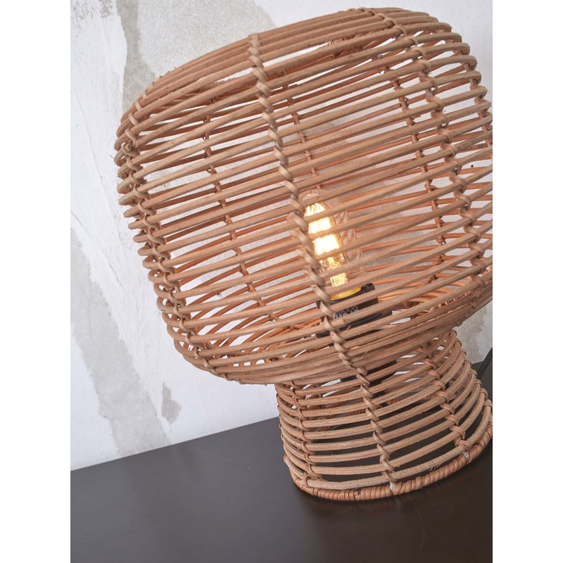 Good&Mojo-collectie Table lamp Tanami rattan h.30xdia.27cm. natural