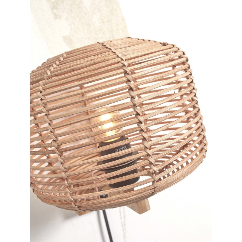 Good&Mojo-collectie Wall lamp Tanami rattan dia.25xh.20cm. natural