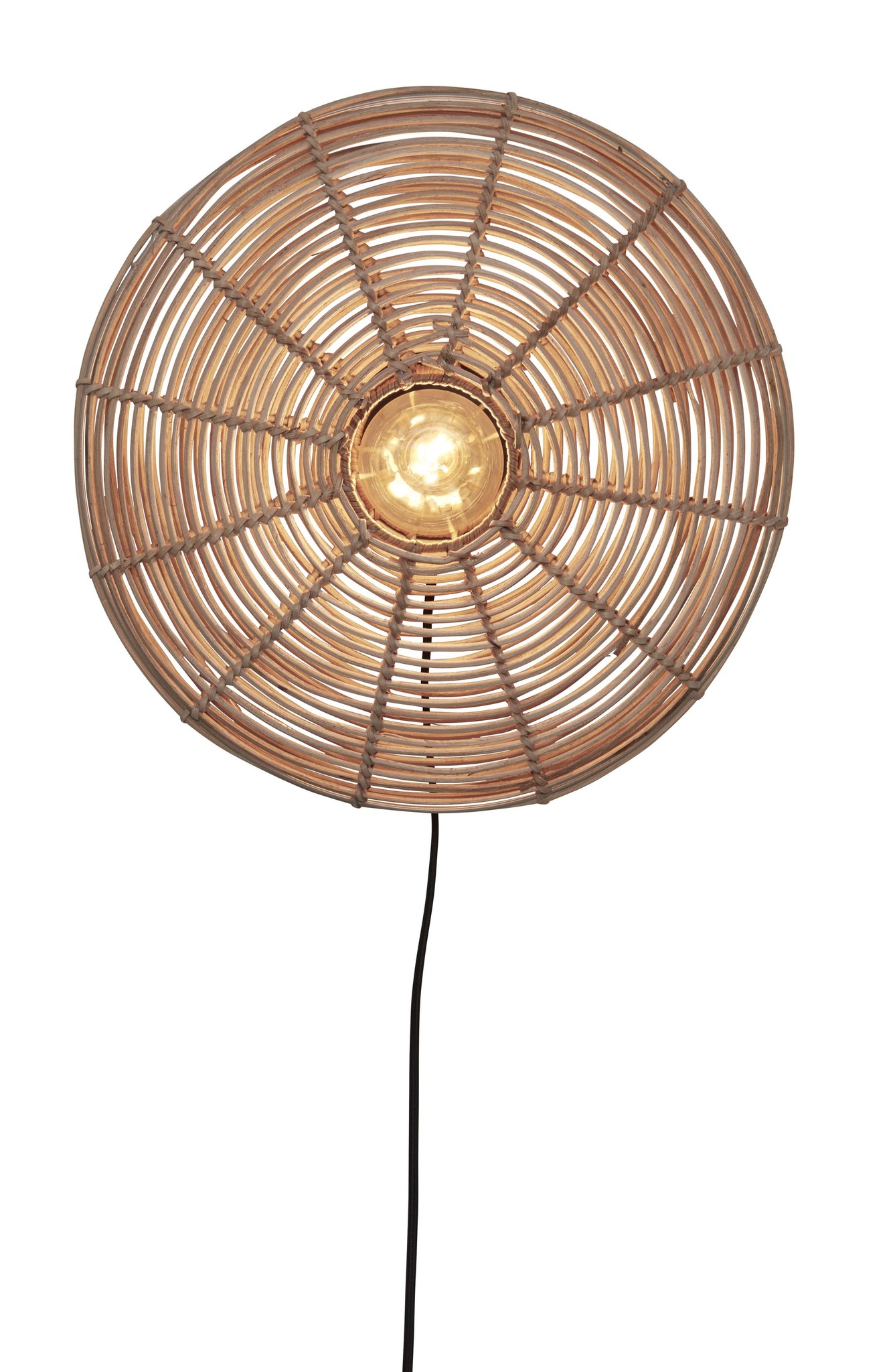 Good&Mojo-collectie Wandlamp Tanami rotan disc naturel S