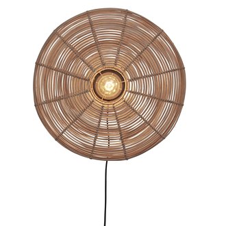 Good&Mojo Wandlamp Tanami rotan disc naturel L