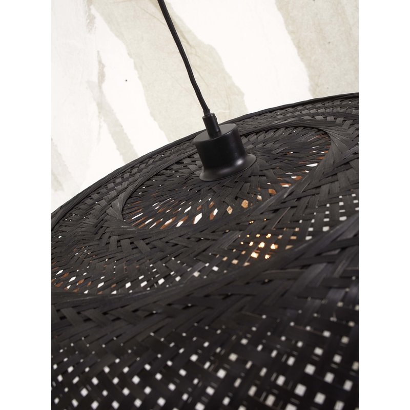 Good&Mojo-collectie Hanging lamp Ubud single bamboo dia.60+40cm. bl/natural