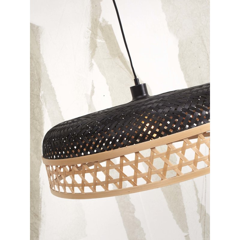 Good&Mojo-collectie Hanging lamp Ubud single bamboo dia.60+40cm. bl/natural