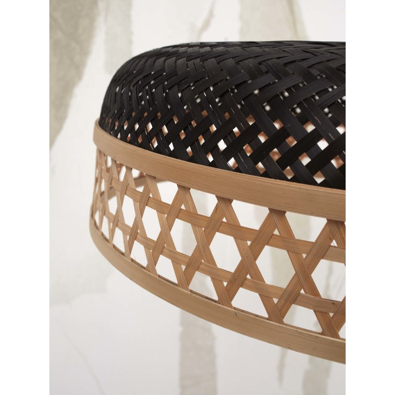 Good&Mojo-collectie Hanging lamp Ubud single bamboo dia.60+40cm. bl/natural