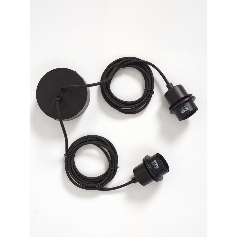 Good&Mojo-collectie Hanging lamp Ubud single bamboo dia.60+40cm. bl/natural