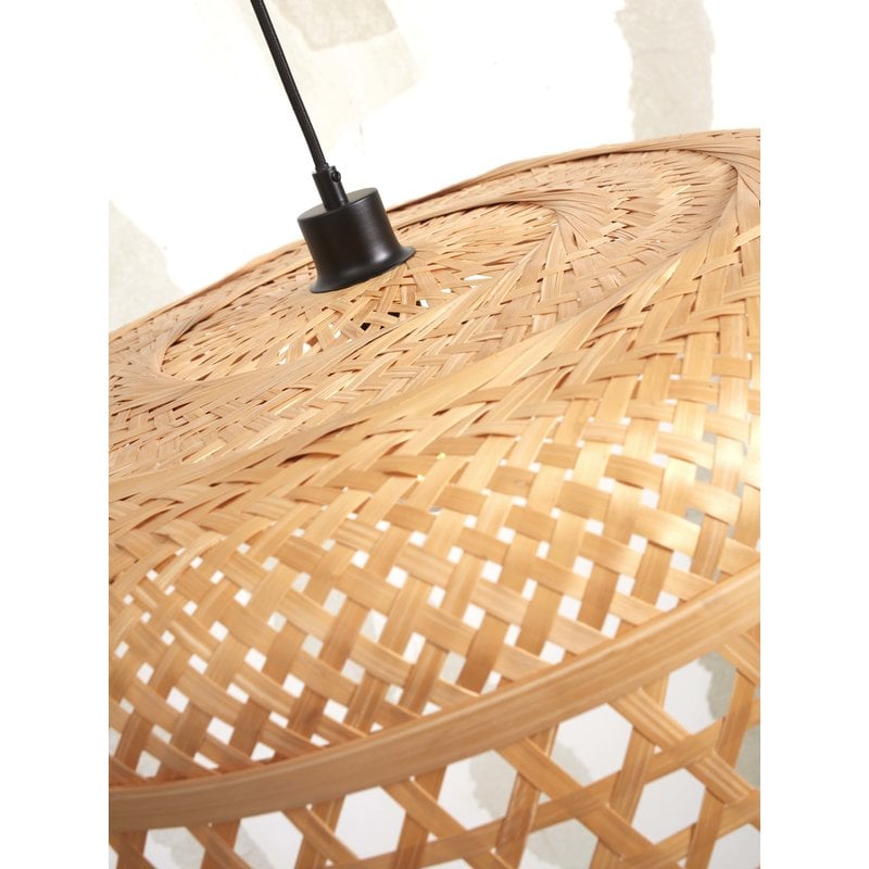 Good&Mojo-collectie Hanglamp Ubud enkele kap bamboe naturel