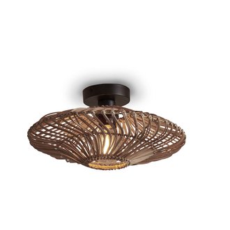 Good&Mojo Ceiling lamp Zanzibar S rattan/flat dia.40xh.12cm. natural