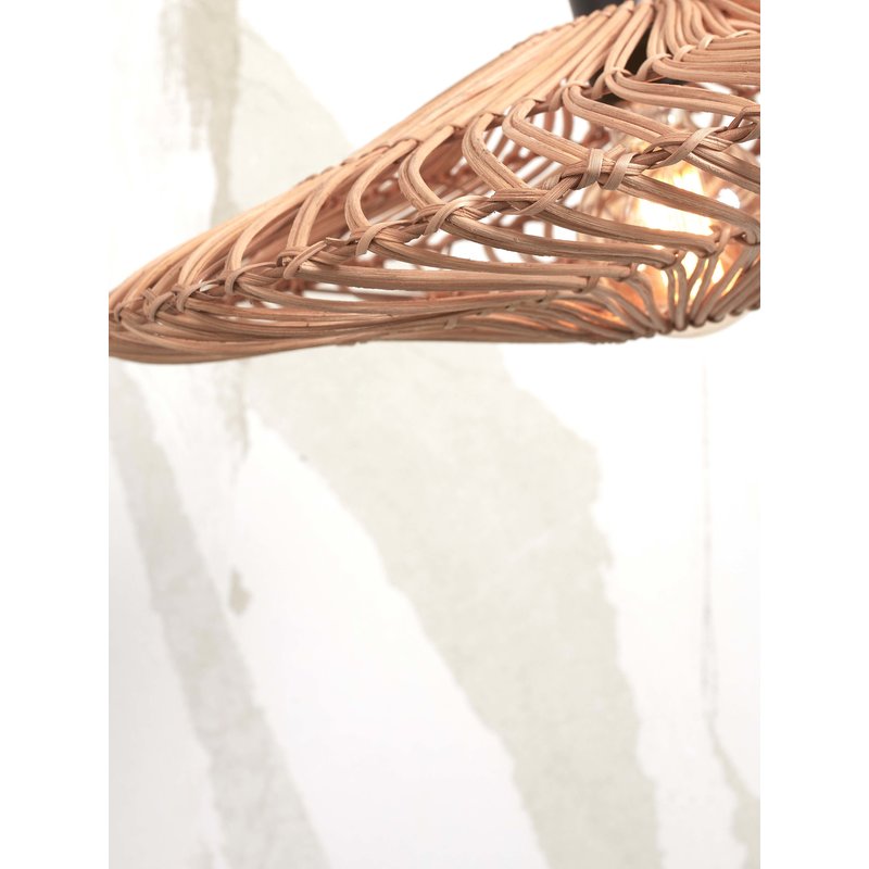 Good&Mojo-collectie Ceiling lamp Zanzibar S rattan/flat dia.40xh.12cm. natural