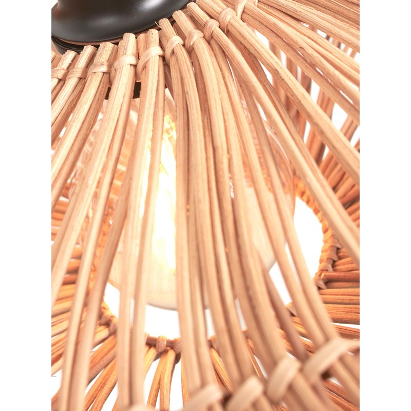 Good&Mojo-collectie Ceiling lamp Zanzibar S rattan/flat dia.40xh.12cm. natural